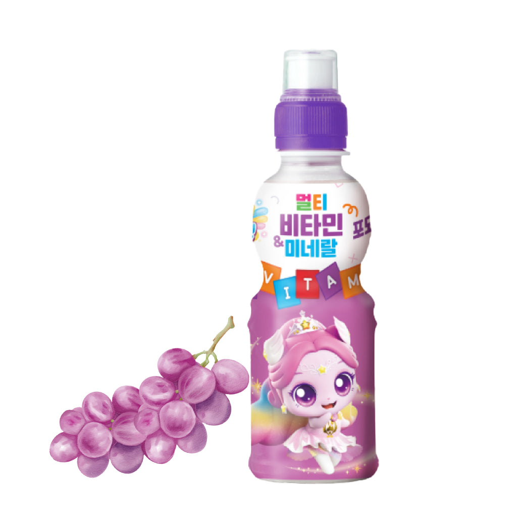Kids vitamin mineral drink grape