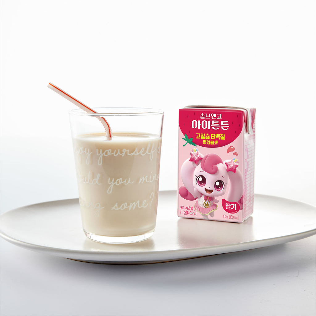 Kids protein calcium drink strawberry flavours
