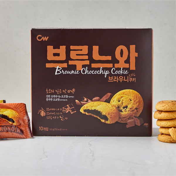 Bronoir brownie chocochip cookies 198g Korean snack