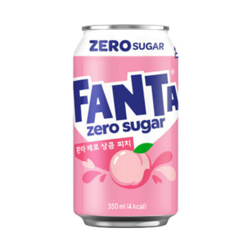 Zero sugar Fanta soda orange pineapple peach flavours