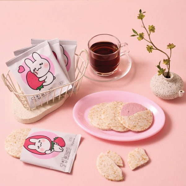 Sweet Crispy Strawberry Rice Chip Sandwich - Dalchip 12g x 4