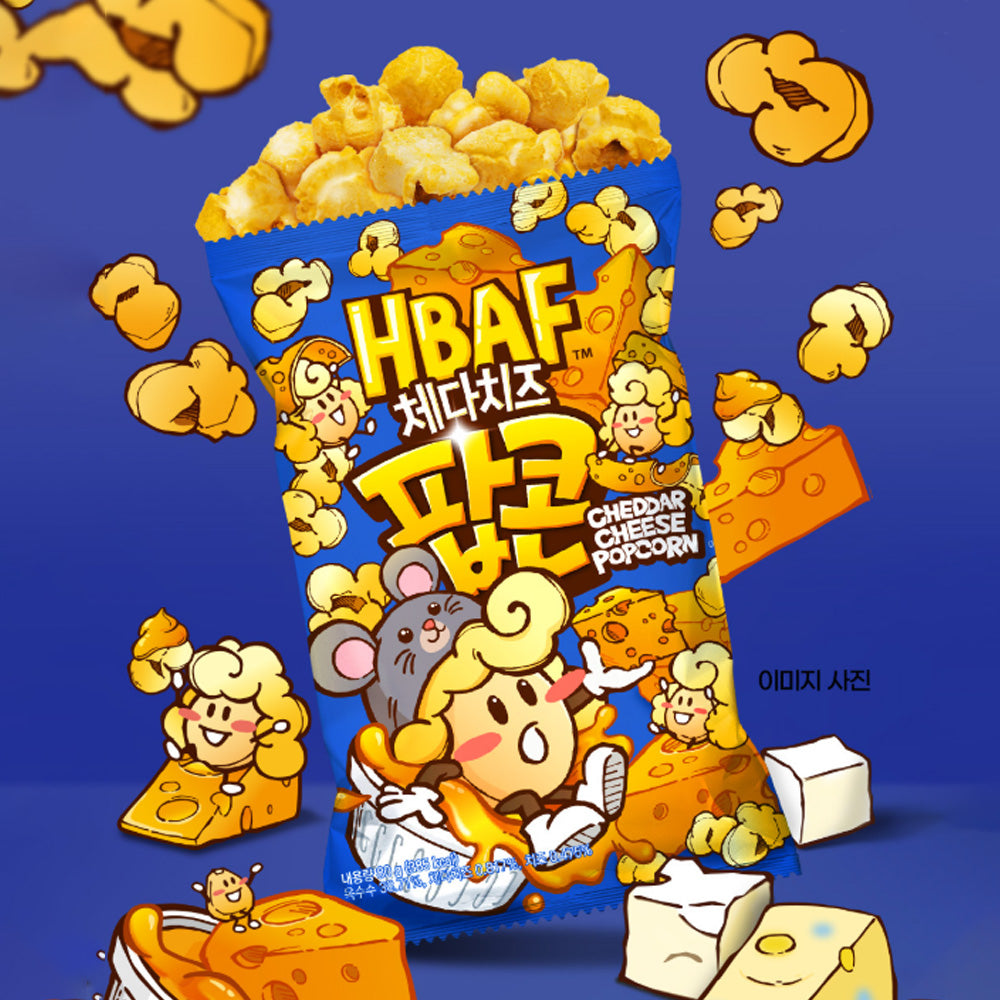 HBAF Cheddar Cheese Popcorn (80g)-MayDay Mall