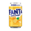 Zero sugar Fanta soda orange pineapple peach flavours
