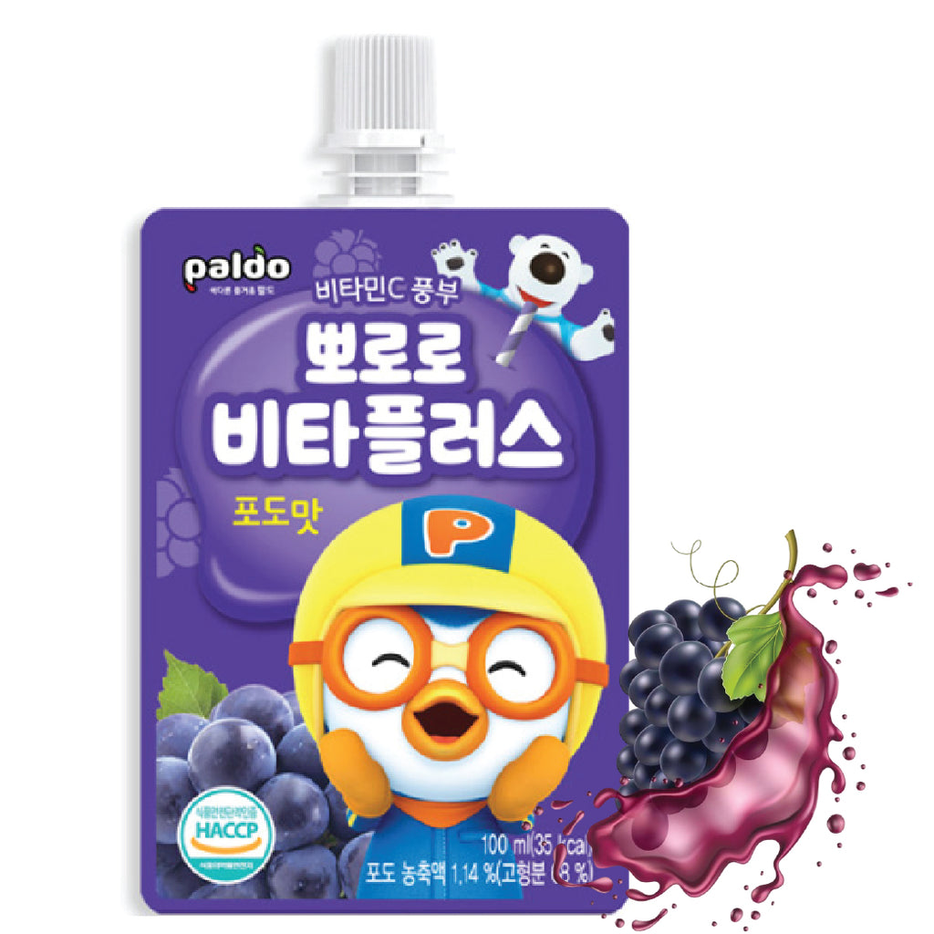Buy Pororo Vita Plus Grape Drink 10x100ml | Mayday Mall