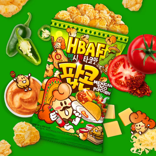 HBAF Mexican Taco Popcorn 80g - Korean Snack