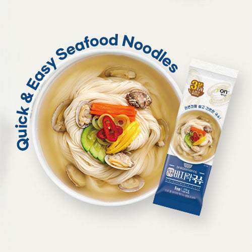 Korean seafood and kimchi flavoured easy noodle meal