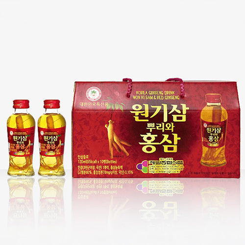 Red Ginseng Drink : Won Ki Sam120 ml × 10p - MayDay Mall