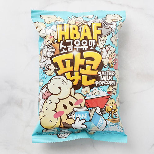 HBAF Salt & Milk Popcorn 80g - Korean Snack