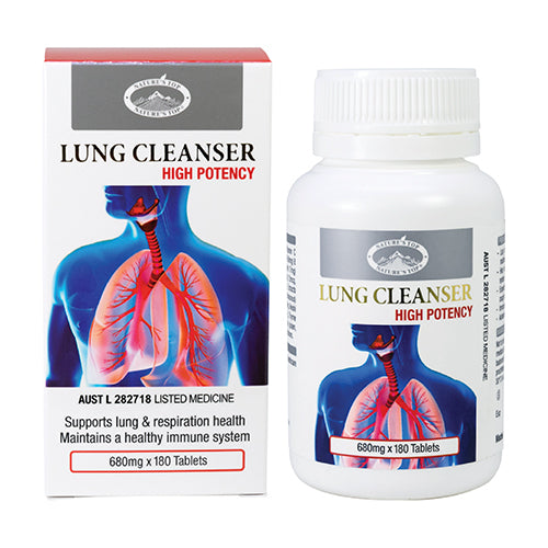 Herbal lung cleanser wellness supplement capsules