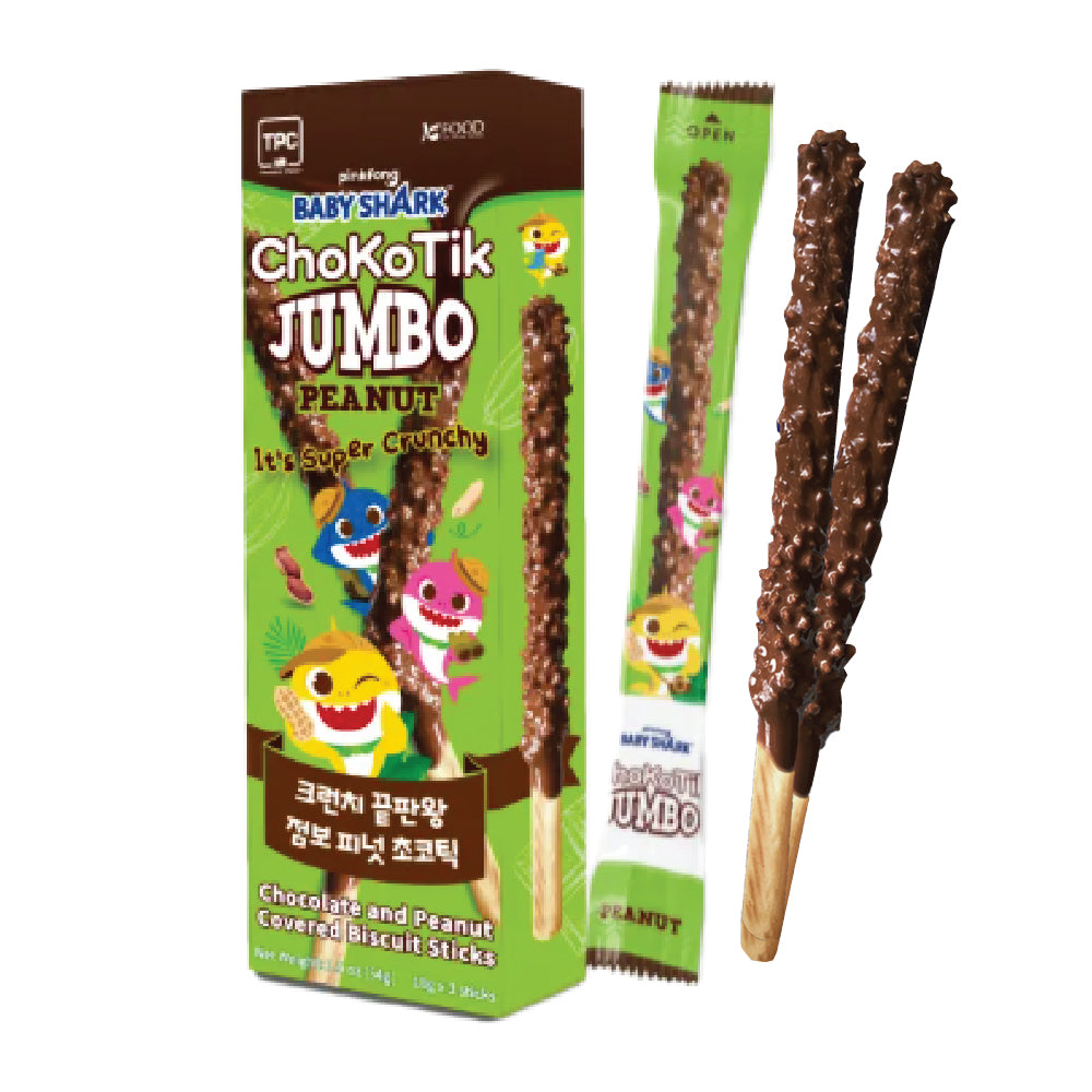 Baby Shark Jumbo Choco Stick - Peanut 18g x 3