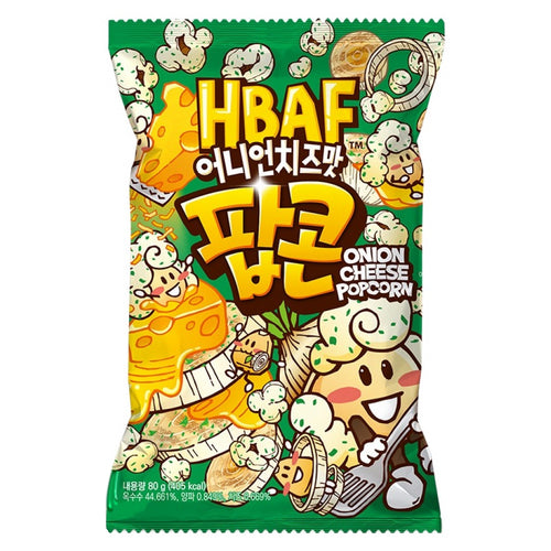 HBAF Onion Cheese Popcorn 80g - Korean Snack