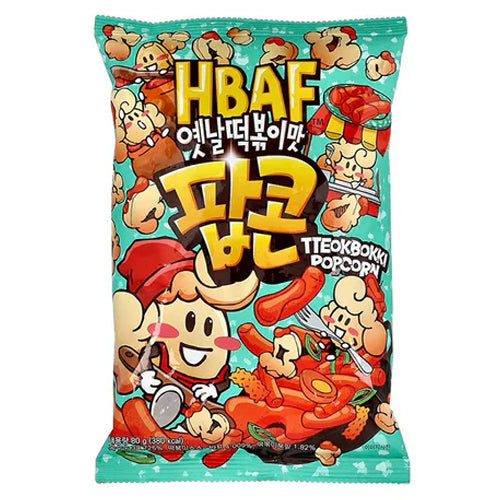 HBAF Tteokbokki Popcorn 80g - Korean Snack