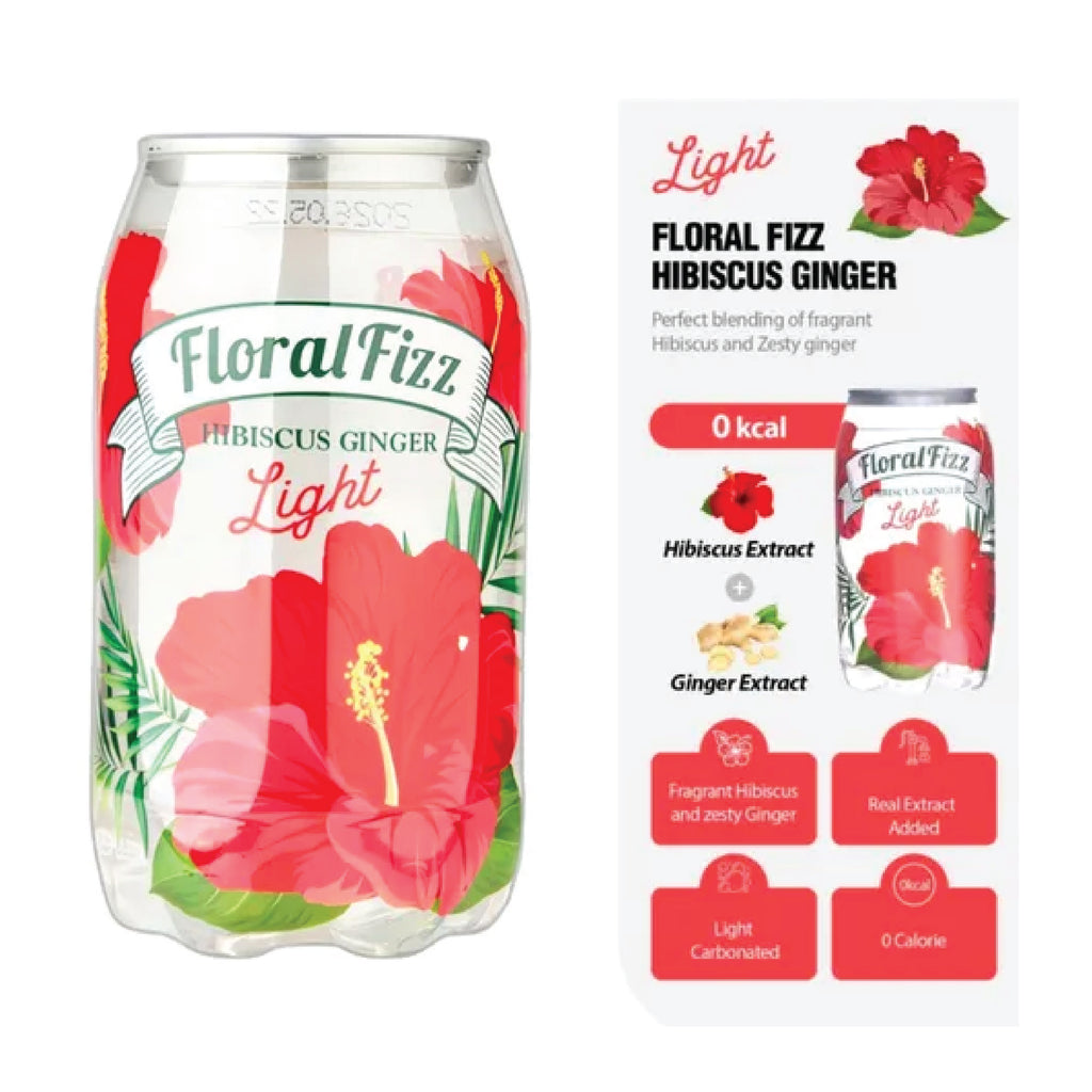 Ginger Hibiscus Sparkling Drink (350ml x 24)-MayDay Mall