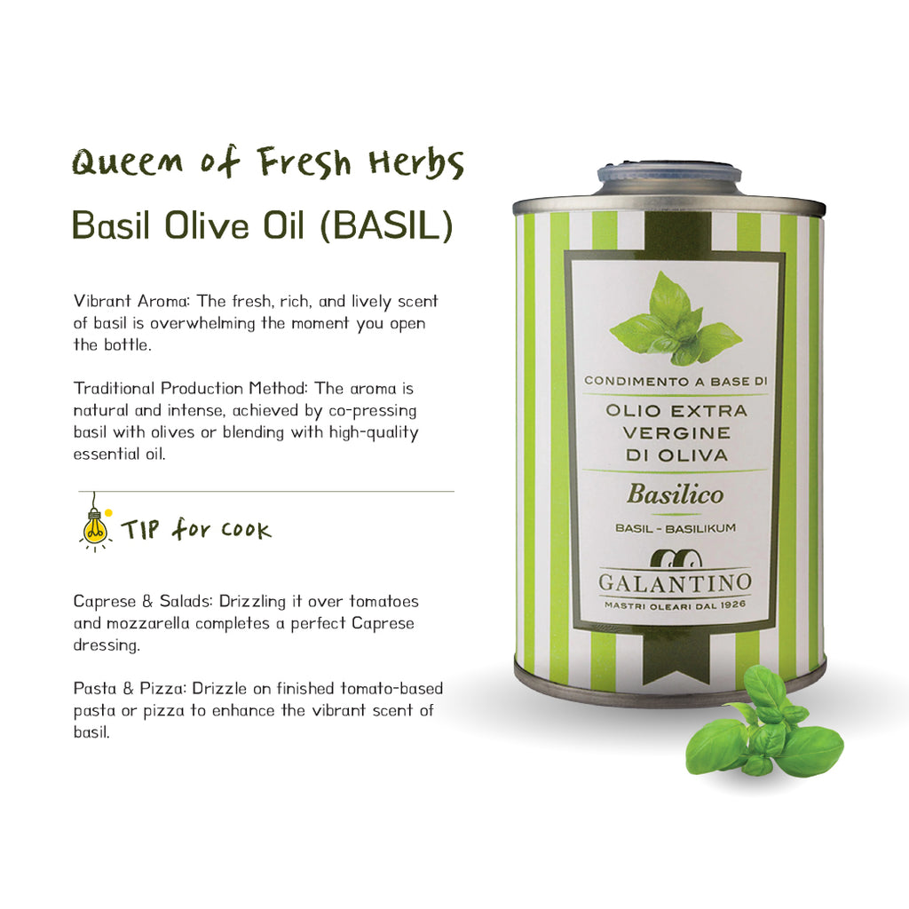 Galantino Basil Infused Extra Virgin Olive Oil 250ml 