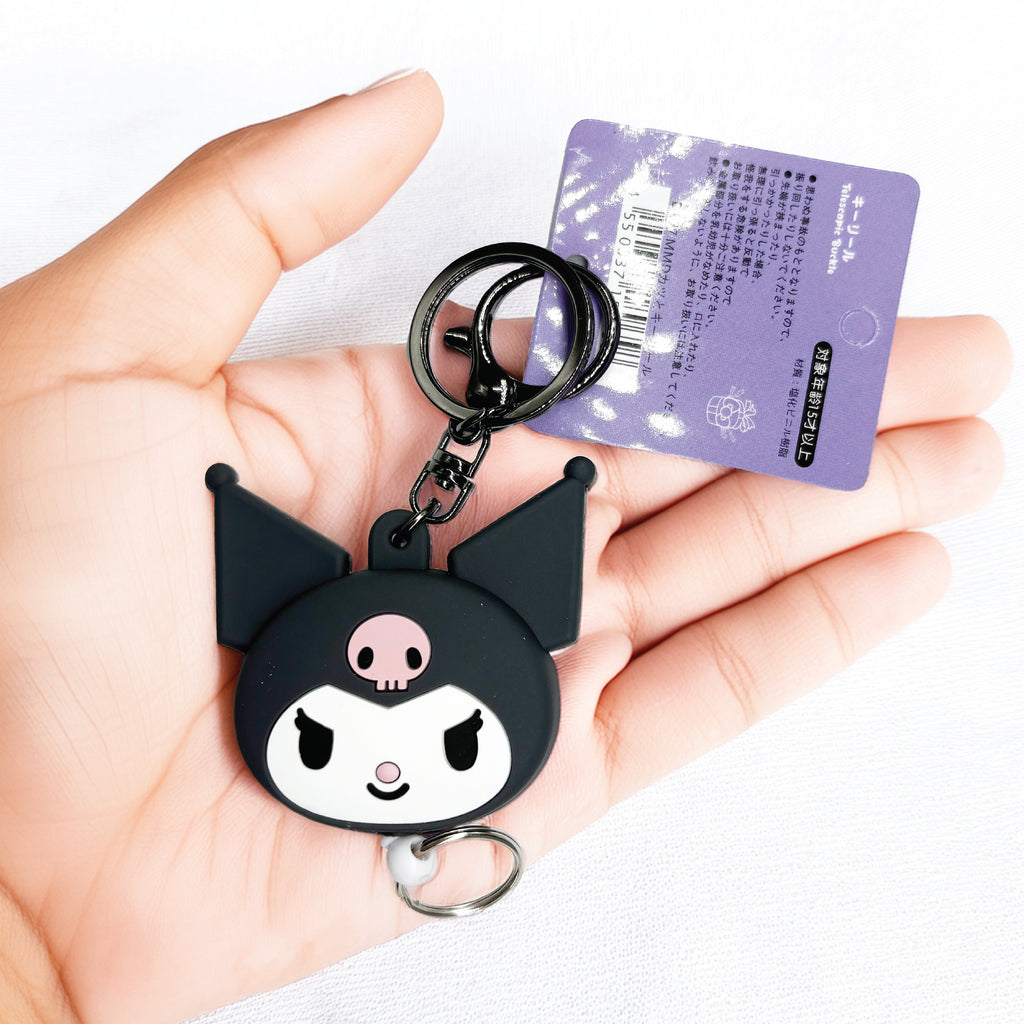 Kuromi 3D Silicone Retractable Keychain-MayDay Mall