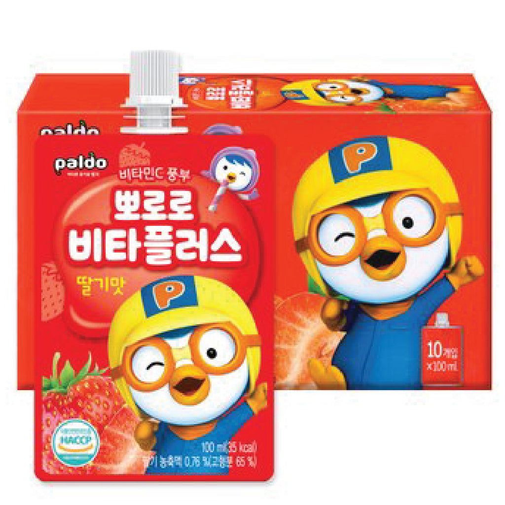 Pororo Vita Plus Strawberry Drink 100ml x 10 Mayday Mall