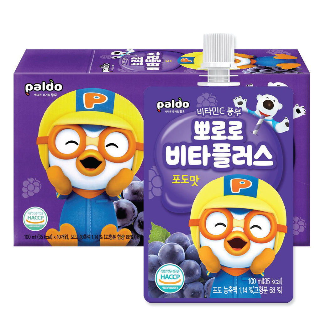Buy Pororo Vita Plus Grape Drink 10x100ml | Mayday Mall