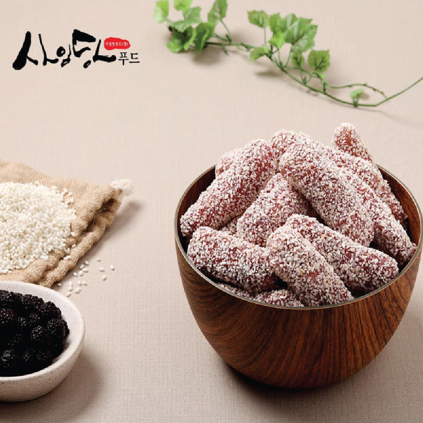 Korean Rice Snack – Crispy Black Raspberry Bokbunja Yugwa 150g-MayDay Mall