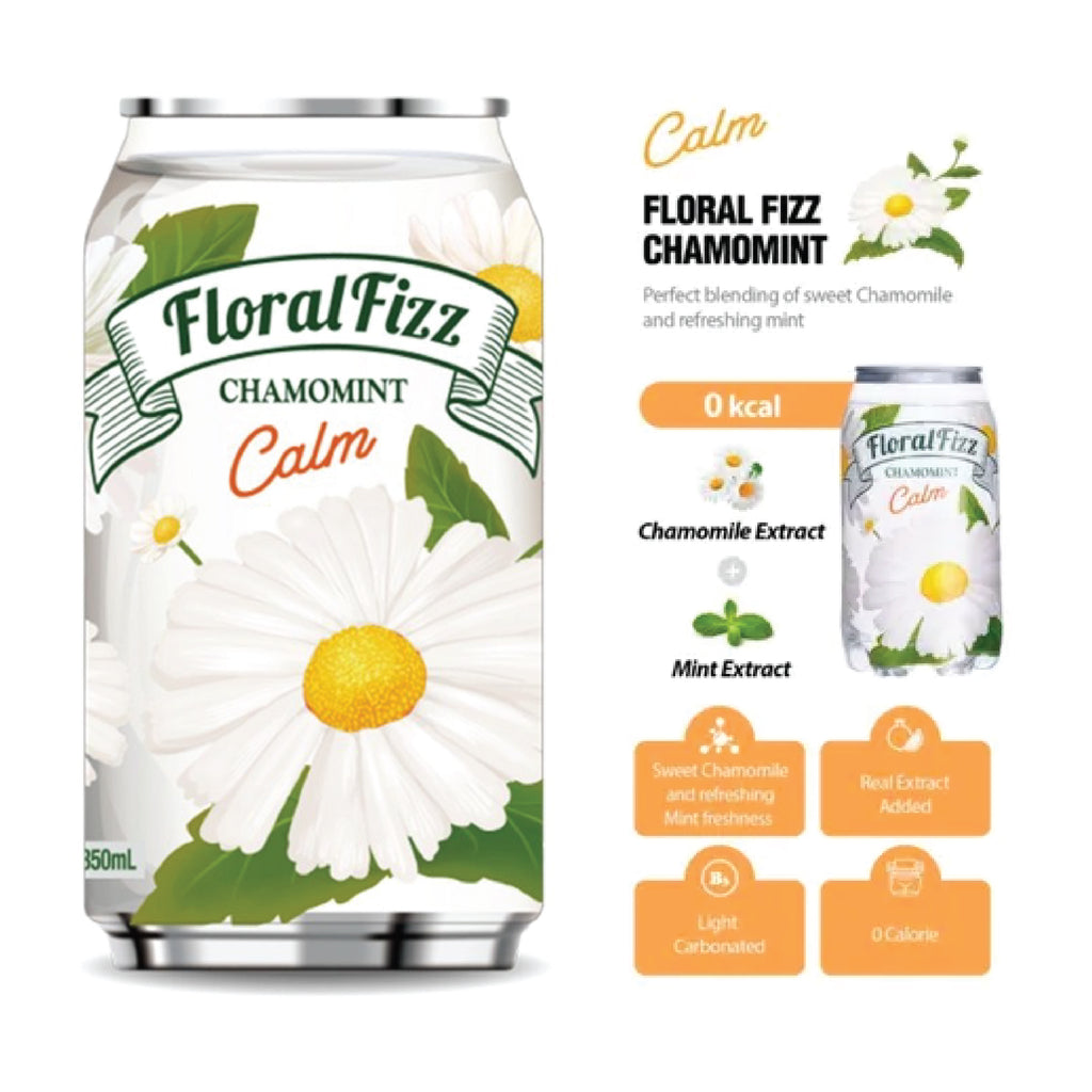 Floral Fizz zero Chamomint Sparkling Drink (350ml x 24)