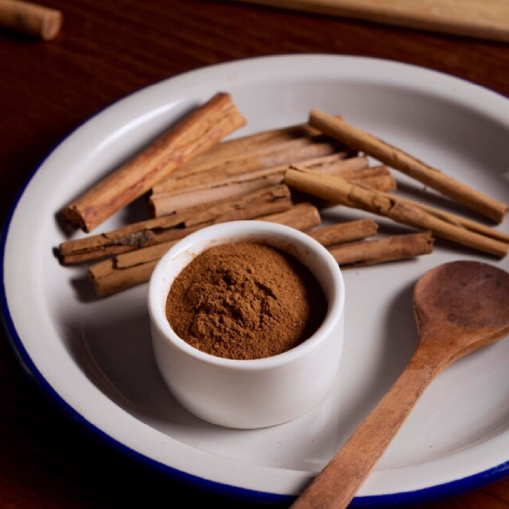 Fine Ground Pure Korean Cinnamon Powder Texture