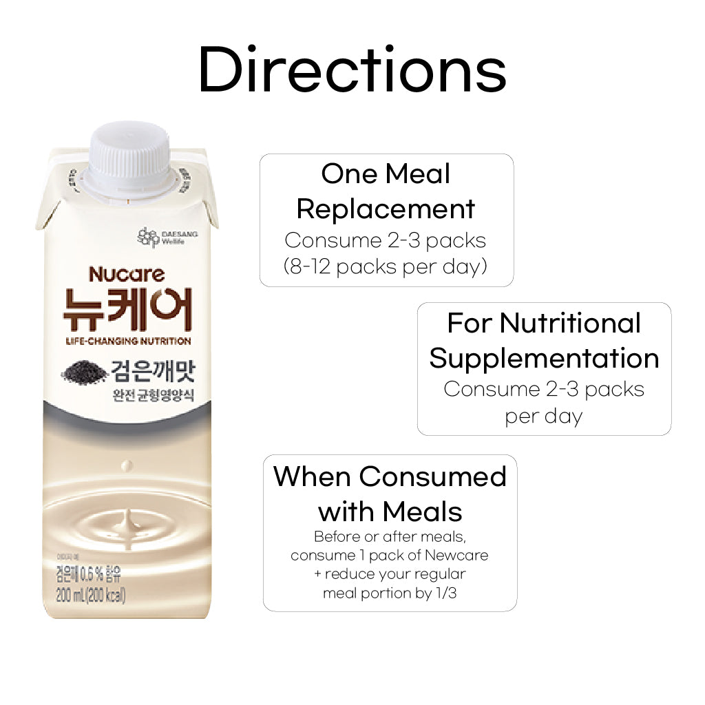 Nucare Black Sesame Seeds (200ml x 30p) Balanced Nutrition