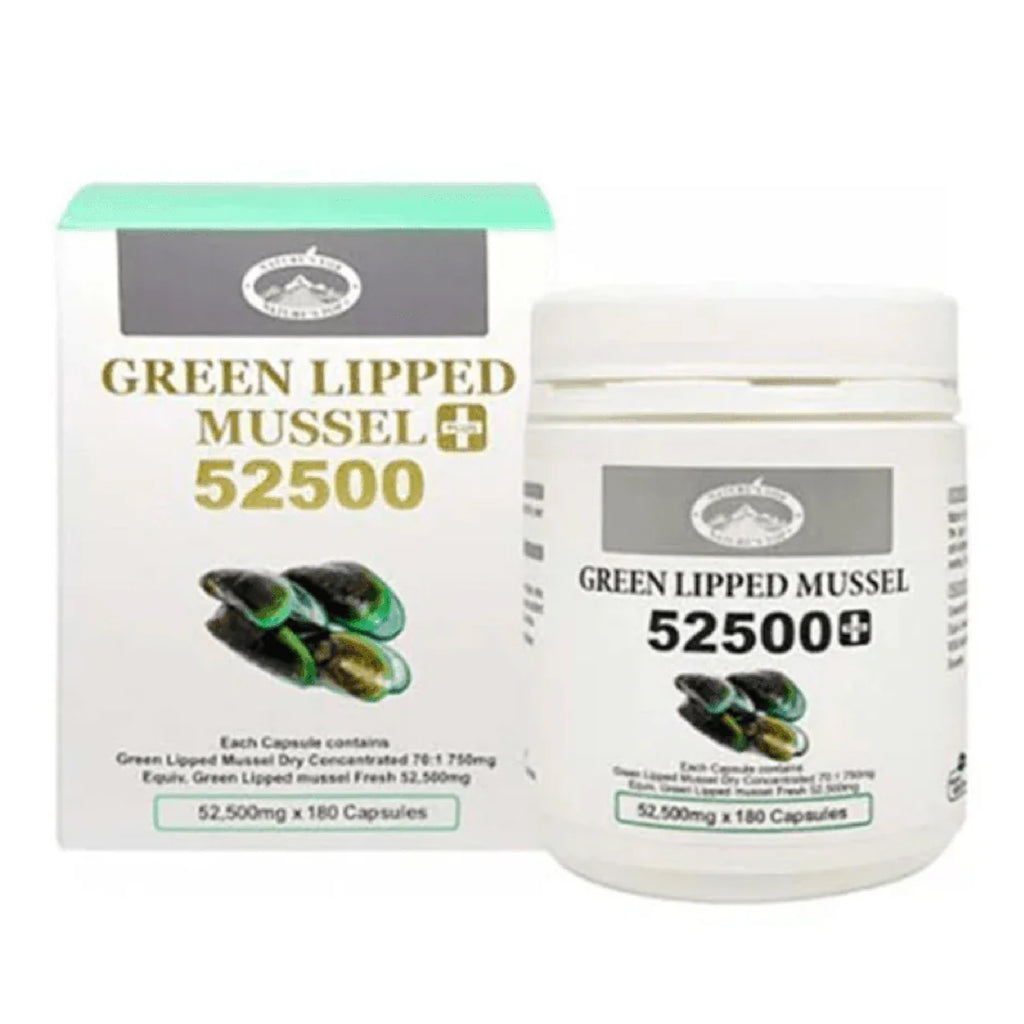 Premium green lipped mussel dietary supplement capsules