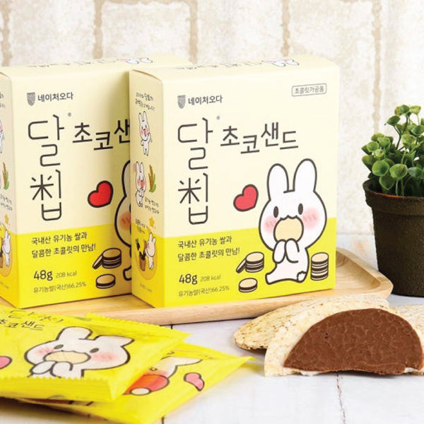Buy Crispy Rice Cake Chips Sandwich with Chocolate Cream