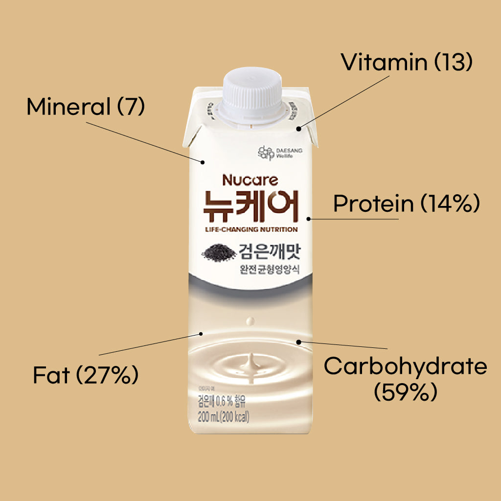 Nucare Black Sesame Seeds (200ml x 30p) Balanced Nutrition