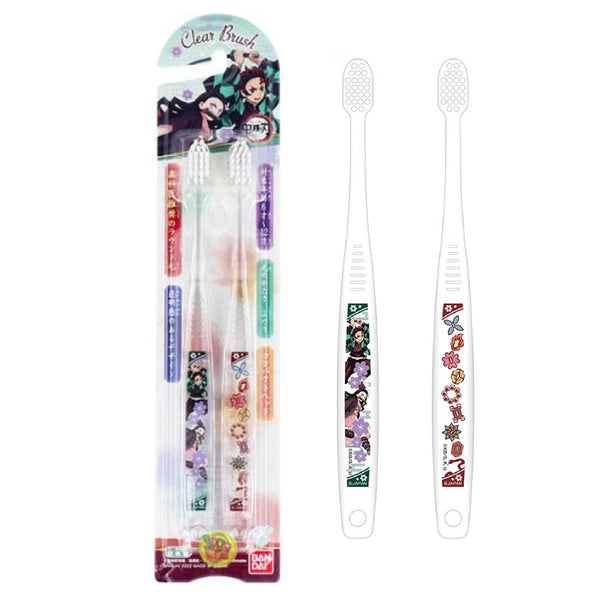 2pcs Kids Toothbrushes Demon Slayer with Soft Bristles