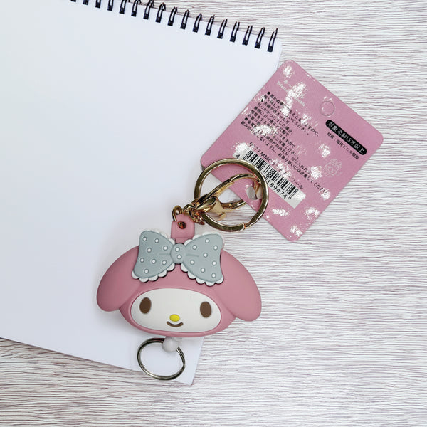 My Melody 3D Silicone Retractable Keychain-MayDay Mall