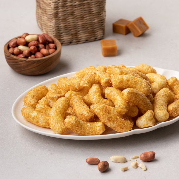 Peanut Caramel Corn 230g – Sweet & Crunchy Korean Corn Snack