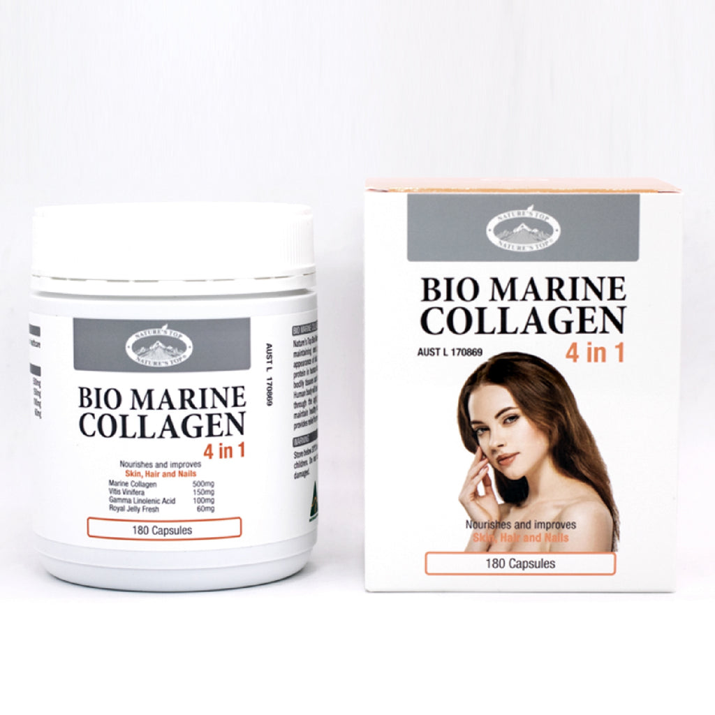 Marine collagen dietary supplement capsules for beauty care