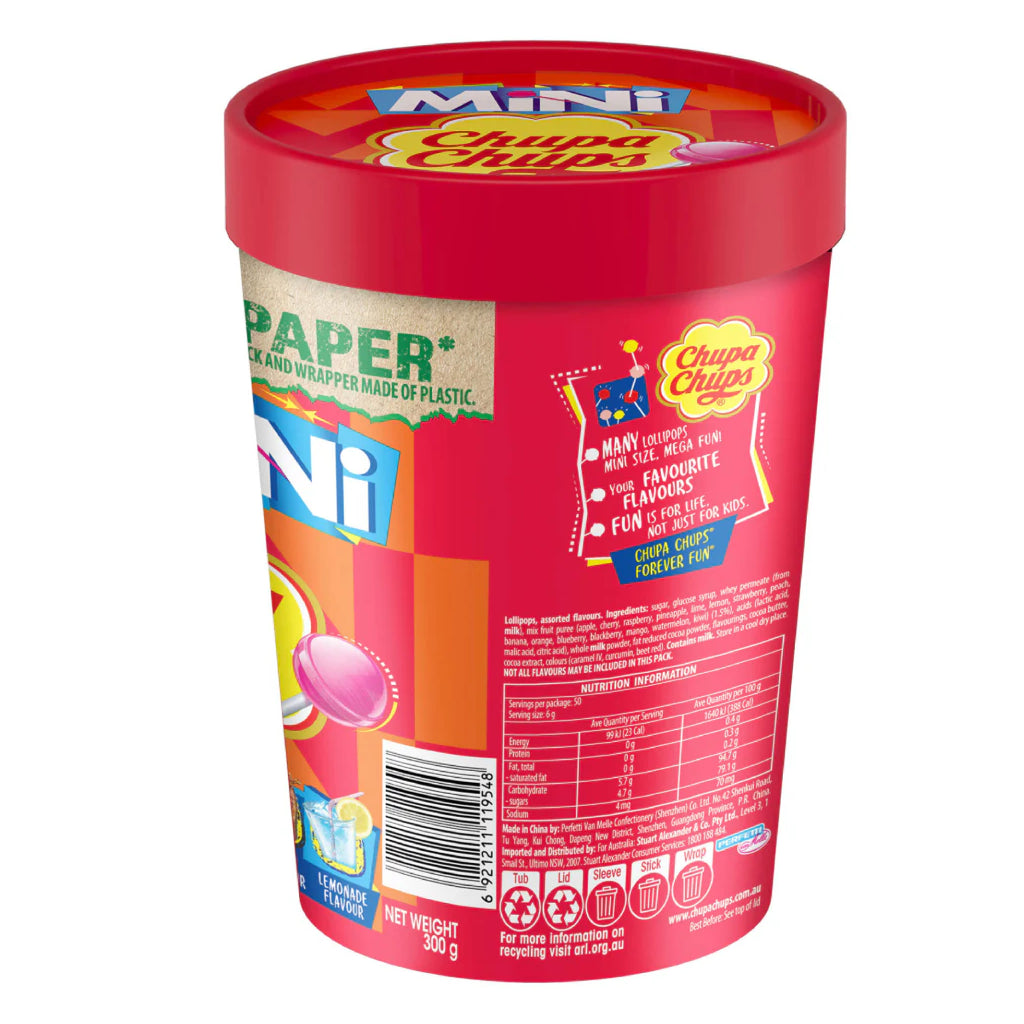 Chupa Chups Mini The Best Paper Cup 6g x 50-MayDay Mall