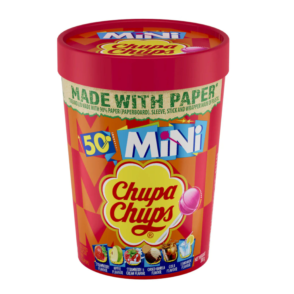 Chupa Chups Mini The Best Paper Cup 6g x 50-MayDay Mall
