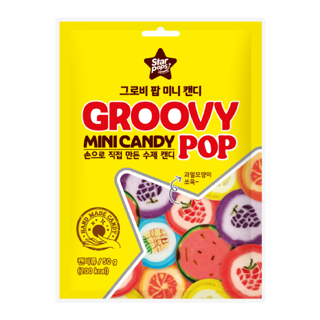 Handmade Lollipops Groovy Pop Mini Candy 50g Assorted Treats