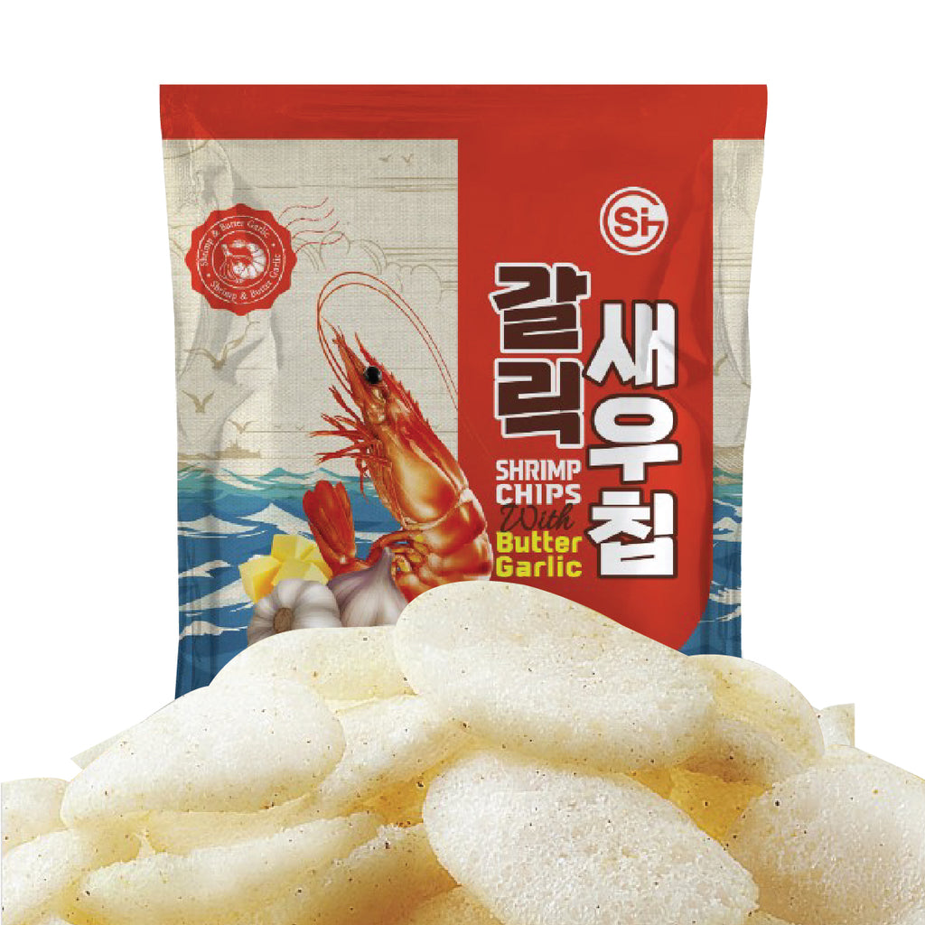 Shrimp Chips with Butter Garlic (50g)-MayDay Mall