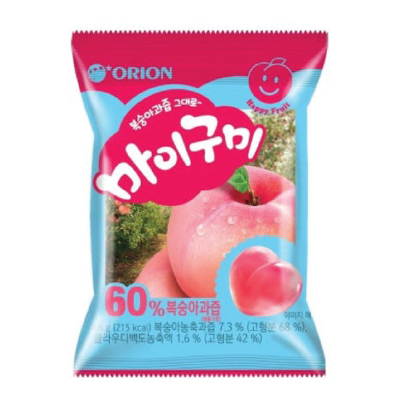 My Gummy Peach Flavoured Gummies (66g) 60% Real Peach Juice-MayDay Mall