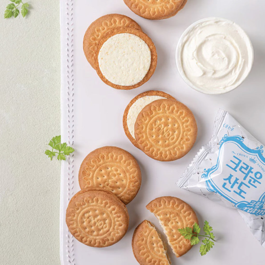 Crown Sando Biscuits With Sweet White Cream (161g)-MayDay