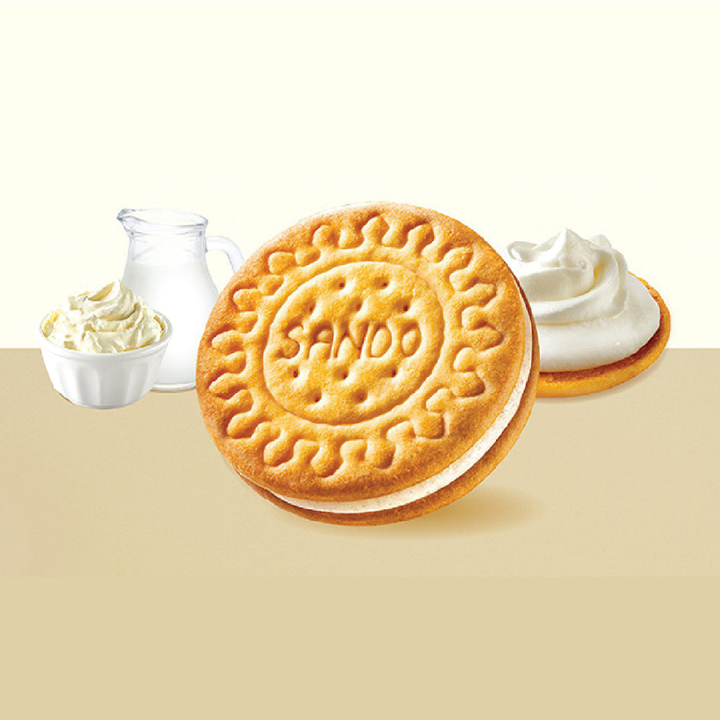 Crown Sando Biscuits With Sweet White Cream (161g)-MayDay