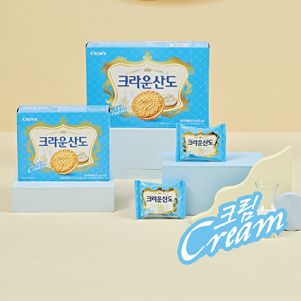 Crown Sando Biscuits With Sweet White Cream (161g)-MayDay