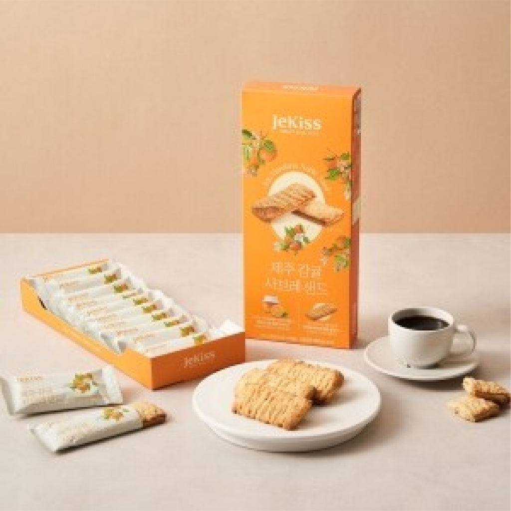 Jekiss Jeju mandarin sable cookies 180g Korean citrus