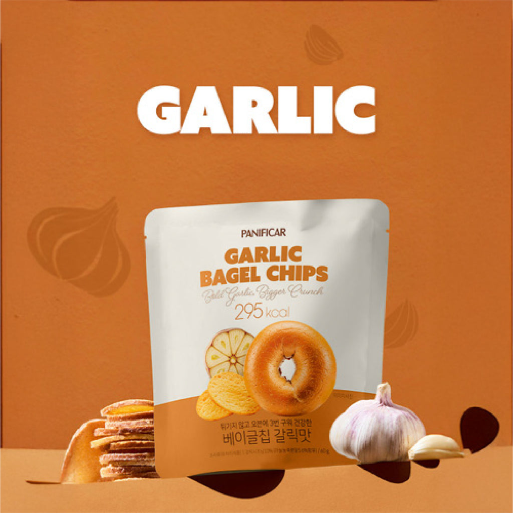Korean baked bagel chips snack