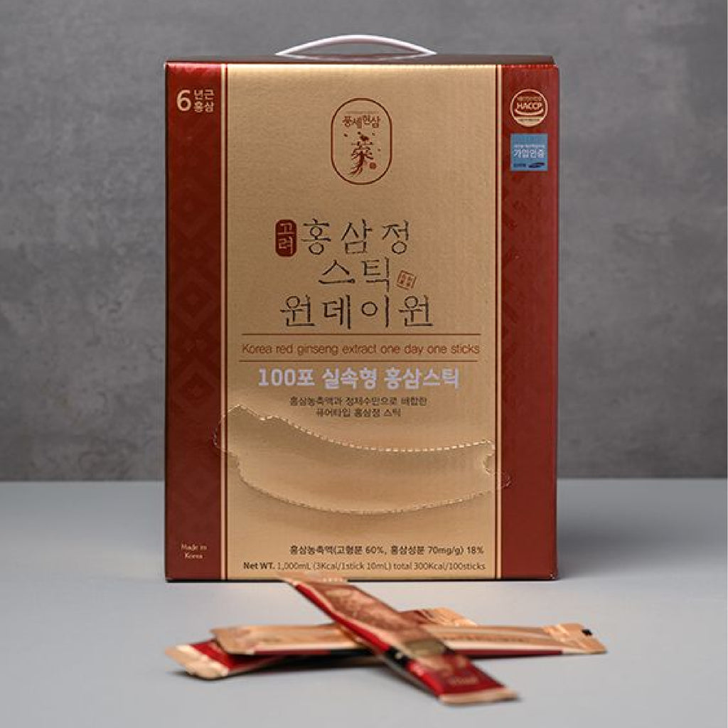Korean red ginseng extract 10ml x100 daily wellness drink