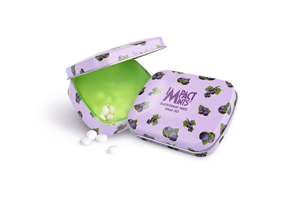 Impact Mints Fruity Blackcurrant Candy Tin Sugar Free-MayDay