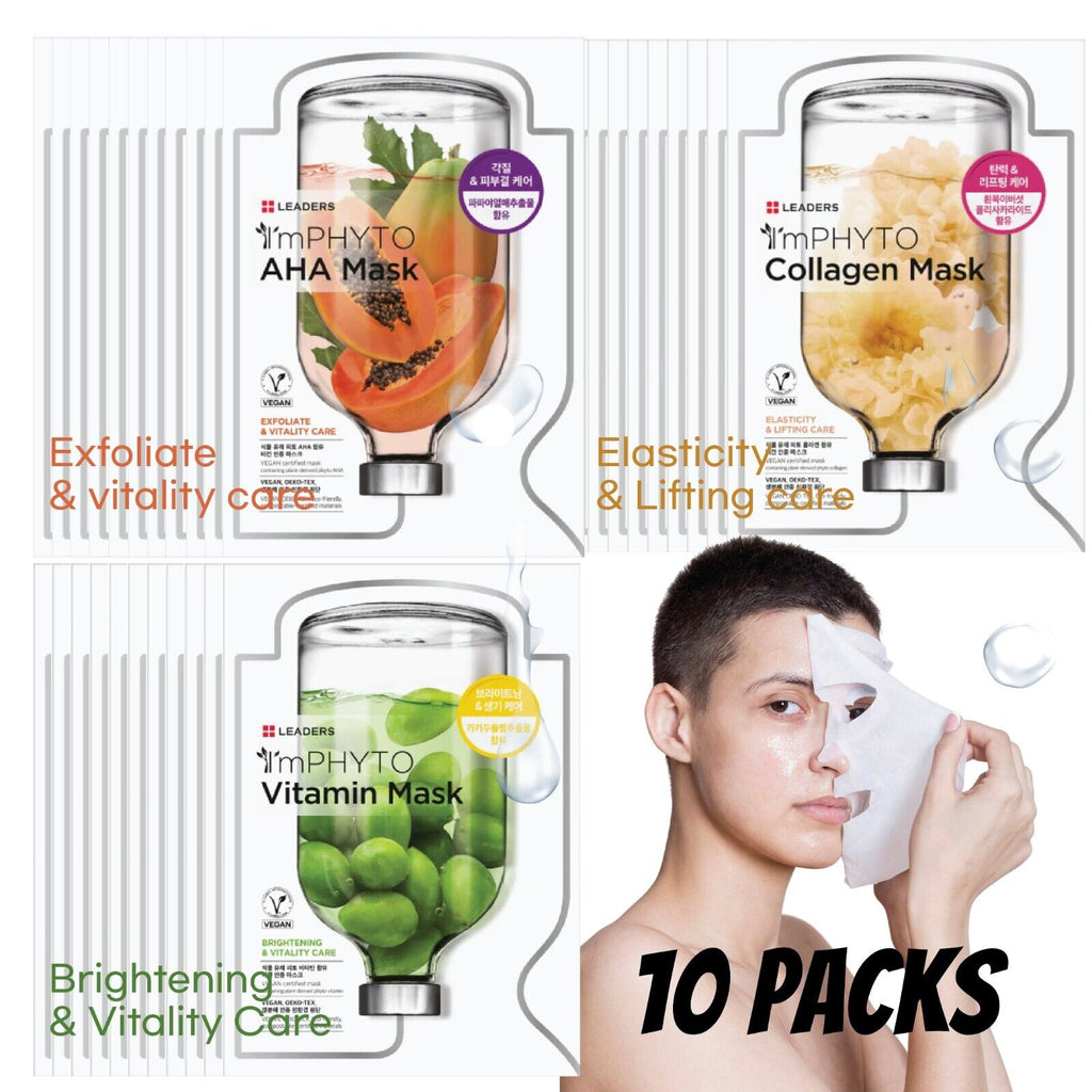 10x Moisture Essence Korean Facial Mask Sheet Pack (10pcs)