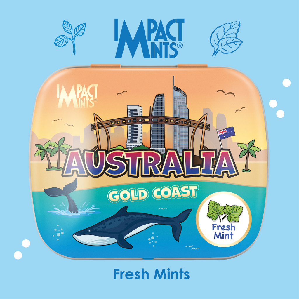 Australia Gold Coast Landmark Impact Mints Candy Tin