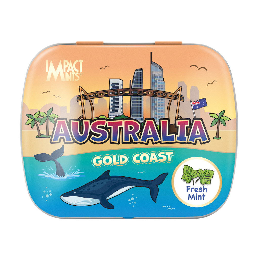 Australia Gold Coast Landmark Impact Mints Candy Tin