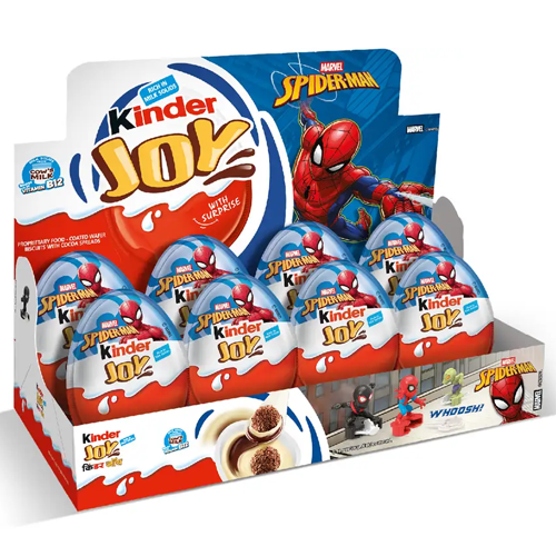 Kinder Joy SpiderMan Edition 20g × 8 Packs - Maydaymall