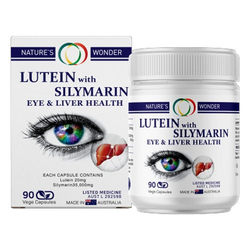Nature’s Wonder Lutein with Silymarin 90 Capsules