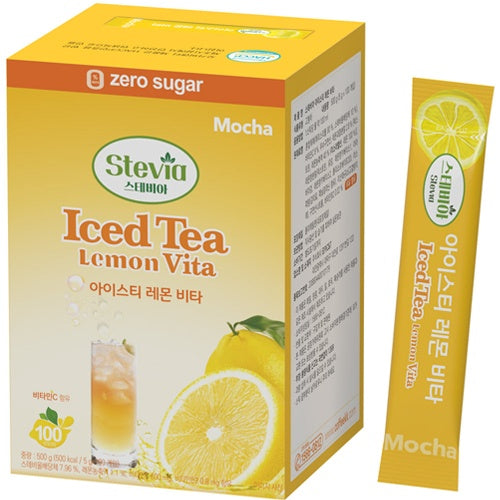 Stevia Zero Sugar Iced Tea Sticks 5g x 30 Sticks–Lemon/Peach
